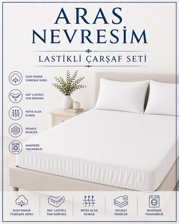 LASTİKLİ ÇARŞAF SETİ